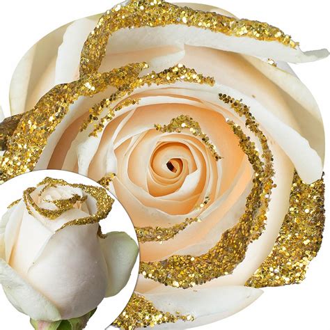White Glitter Rose 100 Ct Gold Bjs Wholesale Club