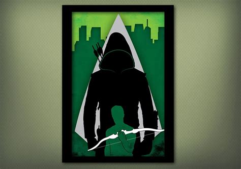 Arrow Green Arrow Tv Show Poster Wall Art By Theartichokedesigns