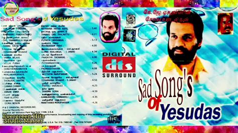 sad songs of k j yesudas tamil film hits nonstop 320kbps original audio cd rip digital