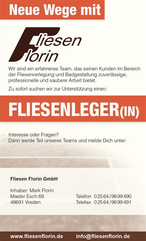 Fliesenhaus christ fliesen, hamburger str. Fliesen Florin in Vreden - Fliesenverlegung und ...