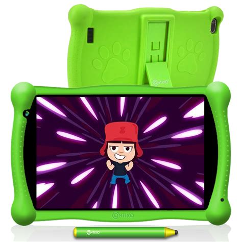 V10green Contixo Kids Learning Tablet 7 Inch Ips Hd Display Wifi