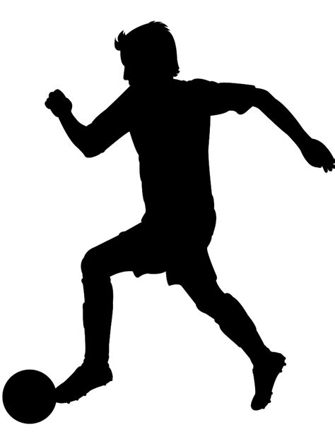 Soccer Silhouette Free Vector Silhouettes