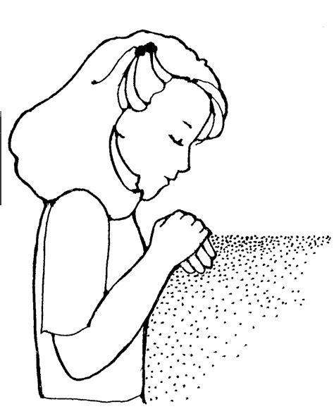 Little Girl Praying Drawing At Getdrawings Free Download