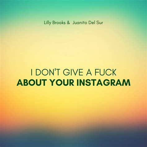 I Don T Give A Fuck About Your Instagram Single By Lilly Brooks Spotify