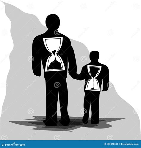 hourglass inside human head icon cartoon style vector illustration 151095726