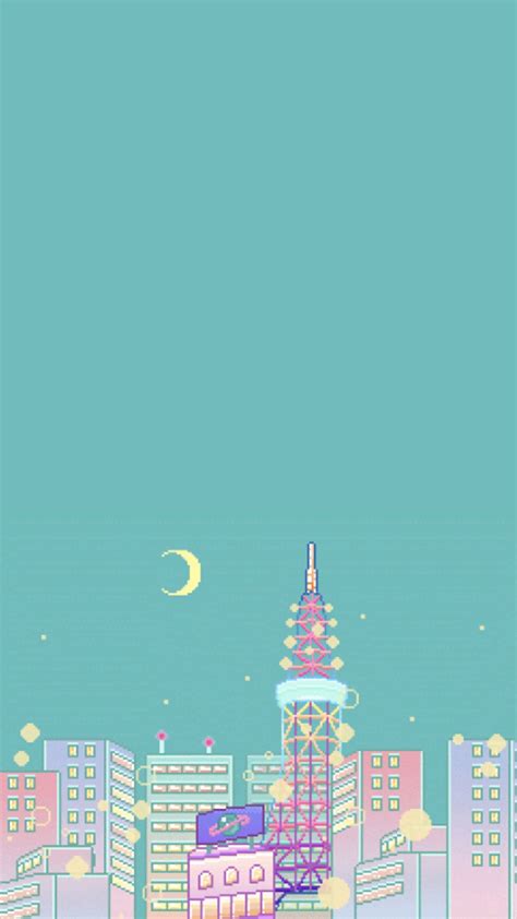 Pastel Aesthetic City Iphone Wallpapers On Wallpaperdog