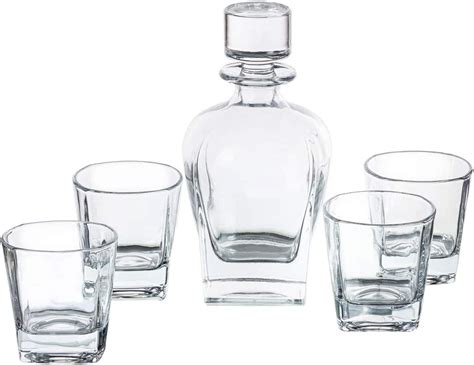 Trinkware Meriden Whiskey Decanter And Glass Set Barware Includes One Decanter