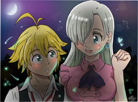 Decorate your laptops, water bottles, notebooks and windows. Meliodas and Elizabeth by Karola2712 on DeviantArt