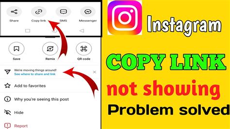 How To Instagram Copy Link Not Showing Instagram Reels Link Copy Kaise