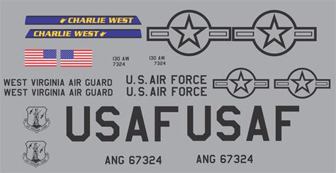 C 130 Gunship West Virginia Ang Graphics Set Callie Graphics