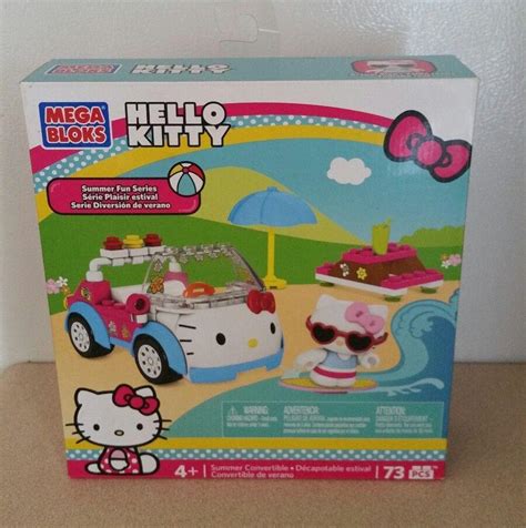New Mega Bloks Hello Kitty Summer Convertible Car 73 Pieces 1832437719