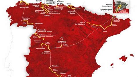 Vuelta A Espana Map