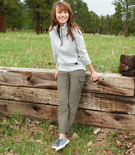 Womens Stretch Canvas Cargo Pants Camping Outfits For Women Hiking