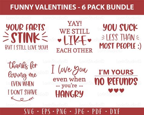Funny Valentine Svg Bundle Naughty Valentine Svg Funny Etsy