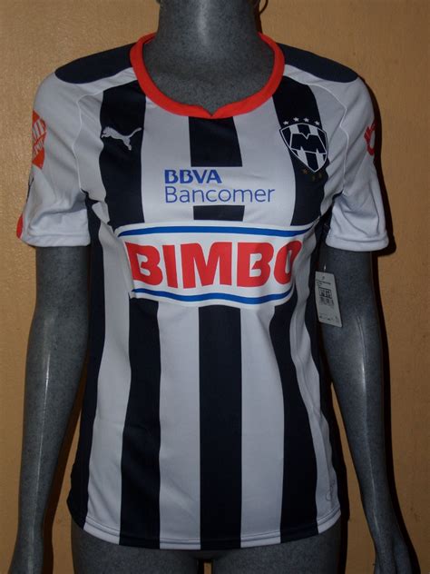 Ver más ideas sobre jersey rayado, rayados de monterrey, club de fútbol monterrey. Jersey Rayados Monterrey Dama Local 2014-2015 Puma ...