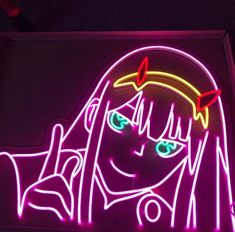 Neon Sign Anime Custom Neon Sign Neon Sign Bedroom Wall Etsy