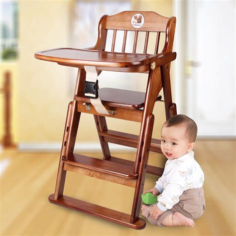 Ket Jigme Baby High Chair Baby Chair Baby Eating Solid Wood Dining