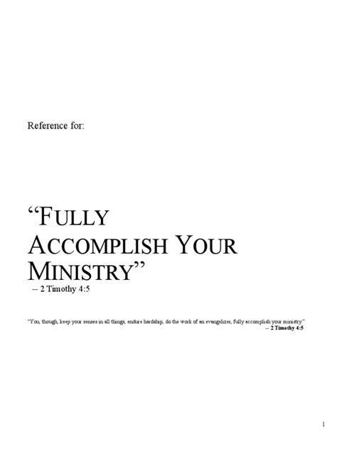 Watchtower Reference For Fully Accomplish Your Ministry 2014