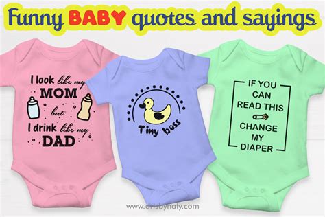Funny Baby Quotes and Sayings SVG Files. Graphic by artsbynaty