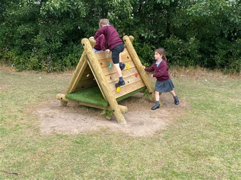 Triangle Tunnel With Climbing Walls Pentagon Play