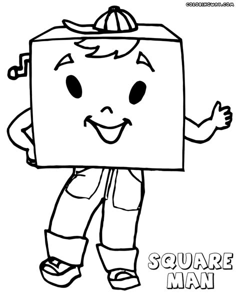 Need a square coloring page to fit into your shapes lesson plan for your toddlers, preschoolers, or kindergarteners? Square coloring pages | Coloring pages to download and print