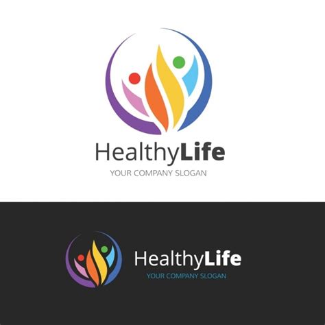 Logo About A Healthy Lifestyle Vector Free Download
