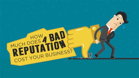 How Much A Bad Reputation Costs A Company Infographic
