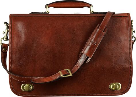 Buy Leather Briefcase For Men Italian Handcrafted Full Grain Messenger