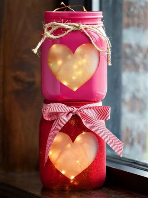 70 Diy Valentines Day Ts And Decorations Made From Mason Jars 2017