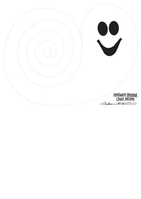 Spinning Ghosts Pattern Template Printable Pdf Download