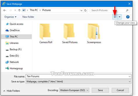 Change Folder View Layout In Windows 10 Tutorials