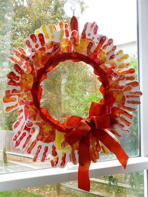 Handprint Fall Wreath Inspired By Projects