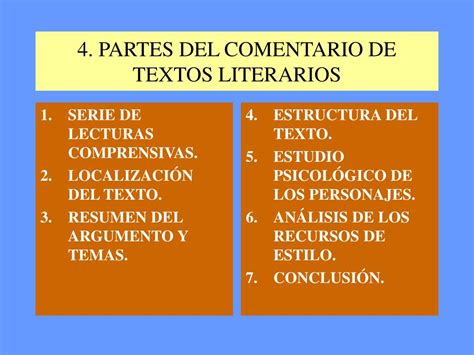 Ppt Comentario De Textos Literarios Ejemplos Powerpoint Presentation