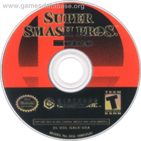 Super Smash Bros Melee Nintendo Gamecube Artwork Disc