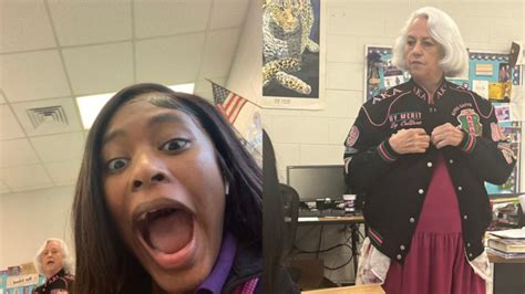 White Substitute Teacher Goes Viral After Wearing Black Professors Aka Jacket In Class Blavity