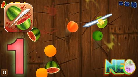 Fruit Ninja Gameplay Walkthrough Part 1 Slicing Fruit Ios Android
