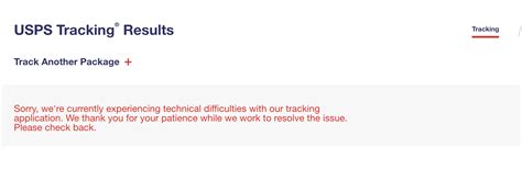 Usps Tracking Technical Difficulties