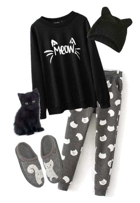 Cat Lazy Daypajamas Outfit By Rileyadewitt On Polyvore Featuring