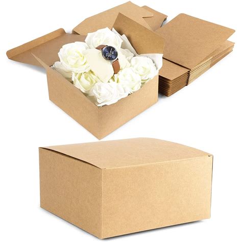 12 Pack Brown Kraft Paper Cardboard T Boxes With Lid 775x775x3