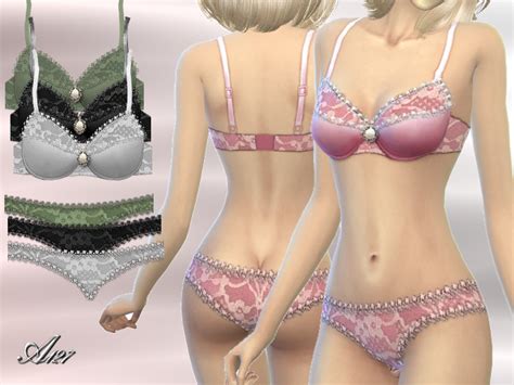 the sims resource lingerie set