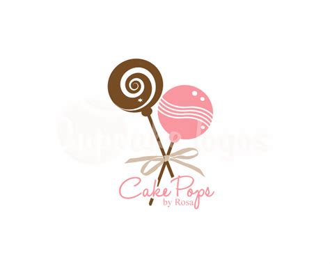 Cake Pops By Rosa Cupcake Logo Logo Design Bakery Logo