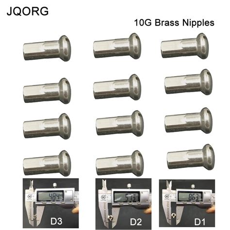40 Pcs A Lot 10 G Spoke Nipples Brass Material Electric Motorcycle