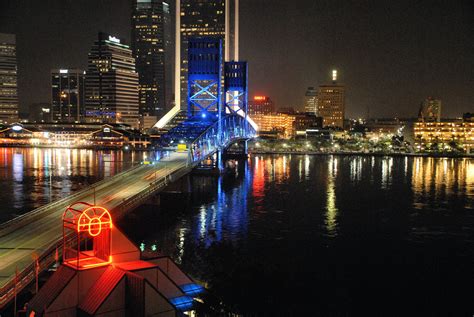 Free Stock Photo Of Bridge Jacksonville Lights