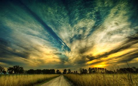 Download 3840x2400 Wallpaper Sky Sunset Beautiful Scenery Road Landscape Nature 4k Ultra