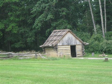 Native American Log Cabin George Rogers Clark Park Ohio By Gary Whitton