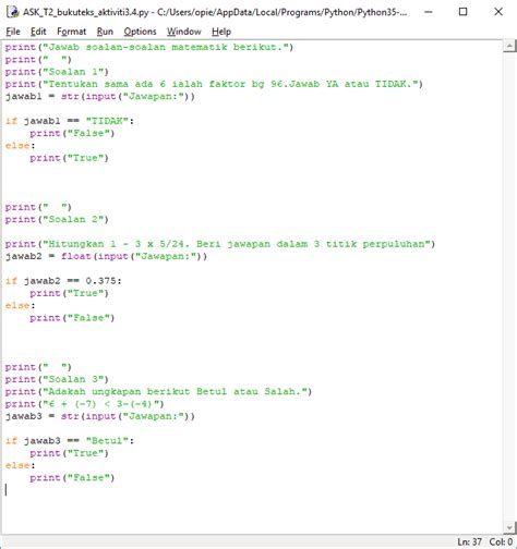 Jawapan Buku Latihan Ask Tingkatan 2