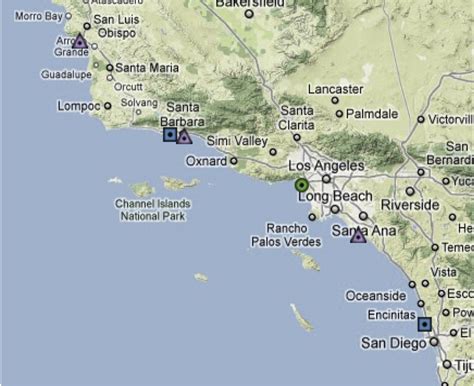 Map Of Southern California Coastline Printable Maps