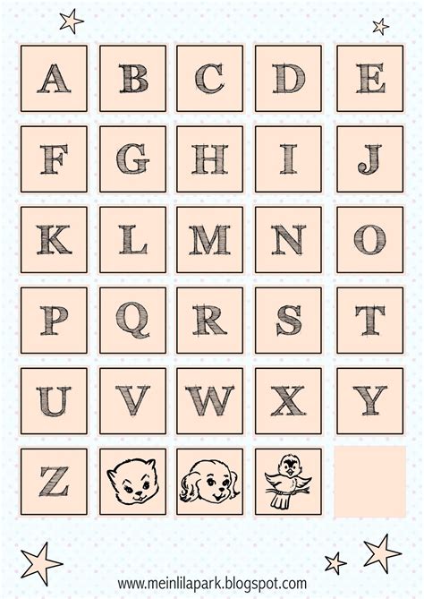 Free Printable Alphabet Letter Tags Ausdruckbare Buchstaben Freebie