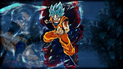Super Saiyan Blue Son Goku Illustration Son Goku Dragon