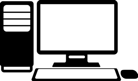 Download Computer Icon Vector Png Desktop Computer Full Size Png